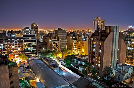 Skyline of downtown Cordoba city, Argentina