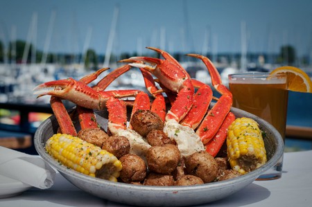 Snow crab legs at Dockers Fish House | Courtesy Dockers Fish House