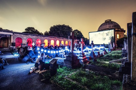 Nomad Cinema at Brompton Cemetery, 2015| © SarahGinn/Nomad Cinema