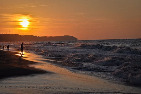 Baltic sea sunset, Hel, Poland