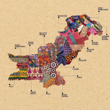 Textile Map of Pakistan