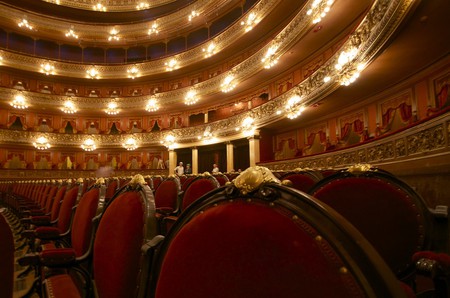 The inside of the Teatro Colon