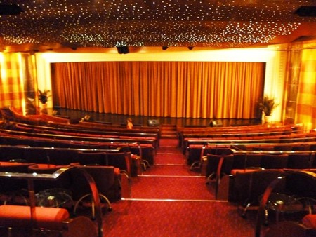 Inside a cinema