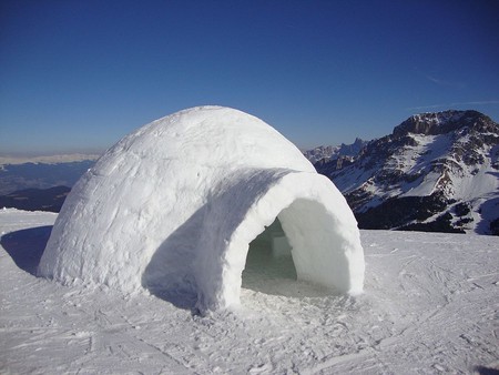 Igloos in France is an unexpected sight