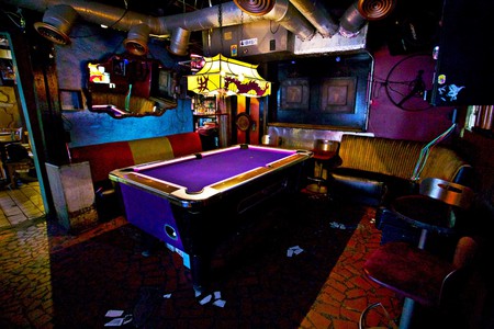 The Grapevine Bar has a billiards table and cheap drinks