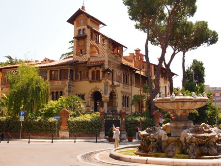 Playful fountains and extravagant buildings characterise Quartiere Coppedè