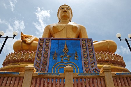 Large Buddha statue in Singburi