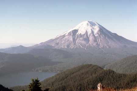 Mount St. Helens before the eruption