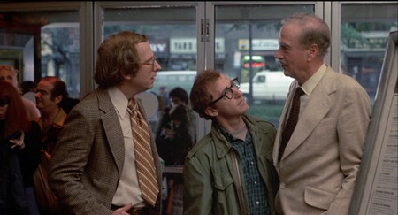 Russell Horton, Woody Allen, and Marshall McLuhan in "Annie Hall"