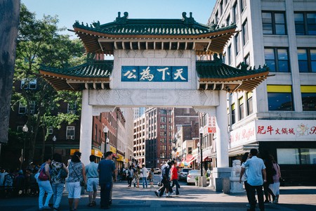 Chinatown entrance gate in Boston