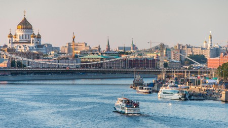 Moscow and the Moskva River, Russia