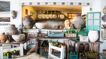 The open kitchen at Posada Margherita