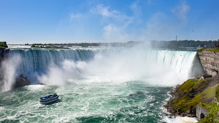 It's possible to visit the majestic Niagara Falls on a day trip from New York City