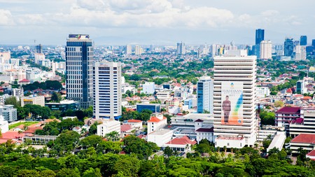 For an impressive city skyline choose an apartment with a view in Jakarta, Indonesia