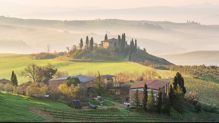 The entire Val d’Orcia area is a Unesco World Heritage site
