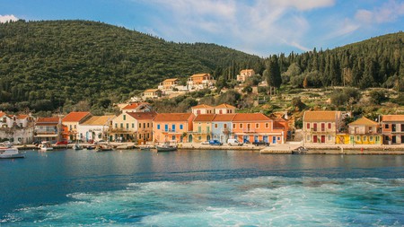 Fiscardo is a popular village on the Greek island Kefalonia