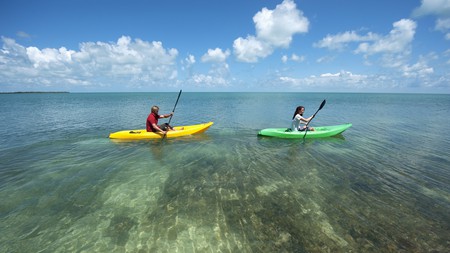 Kayaking is just one of the many ways to explore the tranquil waters of Florida Keys