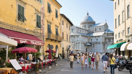 Stroll down Via Santa Maria to reach Pisa Cathedral