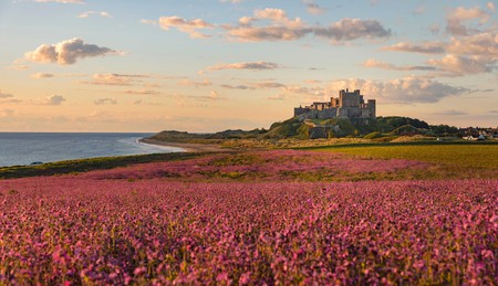 The majestic Bamburgh Castle offers beautiful panoramic views
