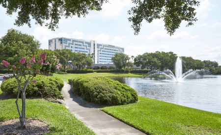 The Renaissance Orlando Airport Hotel is within a lovely setting near the airport