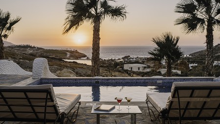 Bag a room at Agalia Luxury Suites in Ios for sumptuous views of the Aegean Sea