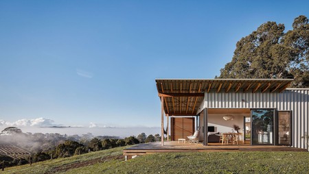 Enjoy the view from atop the ridge at the 99 Acres Bangalow Retreat