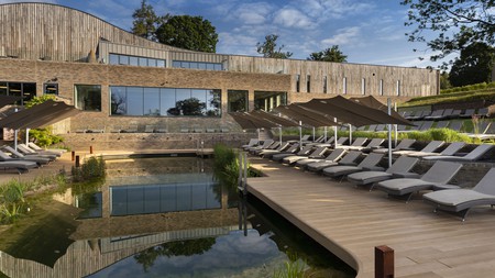 Enjoy the wild swimming pool as part of a wellness weekend at the spa at South Lodge