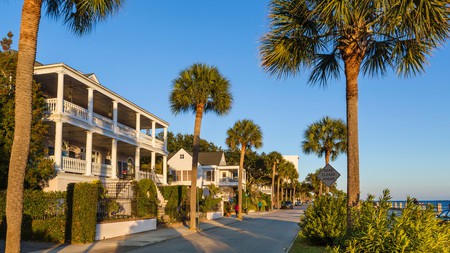 Explore the pretty waterfront in Charleston with your pup, then check into a pet-friendly hotel