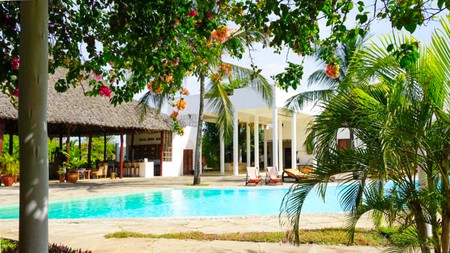 Stays in Kenya range from the laid-back Hotel Sonrisa in in Diani, above, to city centre boutiques 