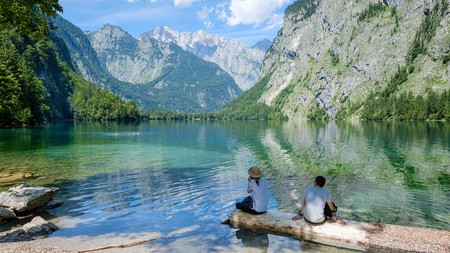 Lake Obersee, in Upper Bavaria, is a beautiful spot to relax in nature with your significant other
