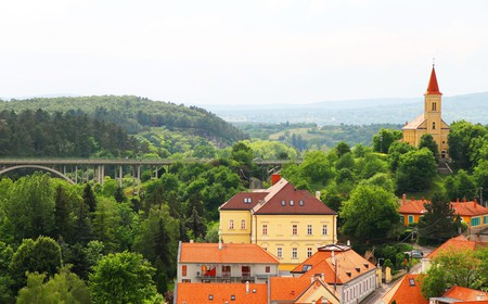 View over the Hungarian city of Veszprem.
