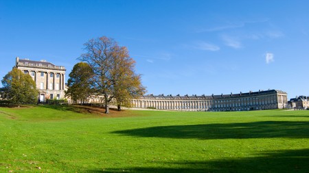 Head to the Royal Crescent in Bath and you might catch some gossip from Lady Whistledown