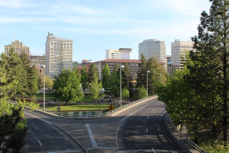 Downtown Spokane, WA, USA.