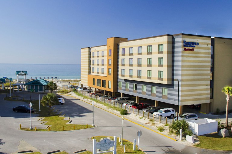 A spacious oceanfront queen suite at the Fairfield Inn and Suites by Marriott Fort Walton Beach-West Destin