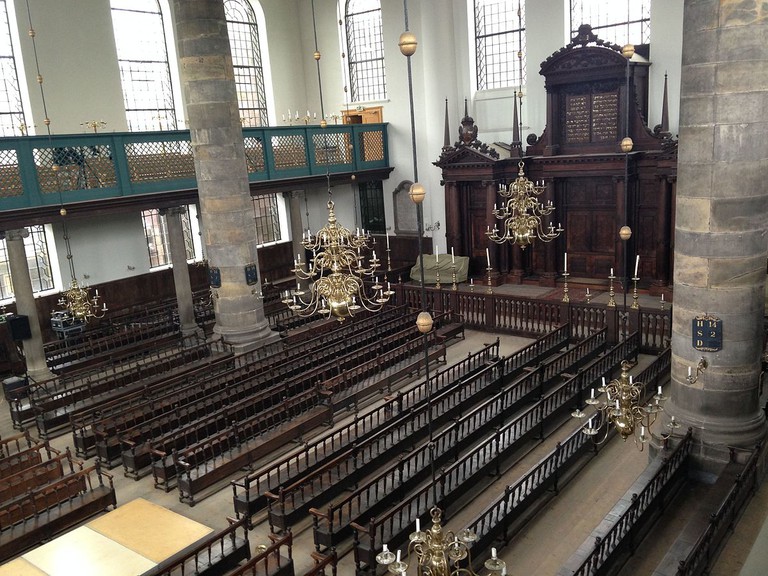 Inside the Portuguese Synagogue