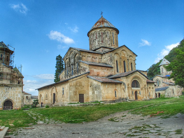 AN old church building at the Gelati Monastery complex near Kutaisi
