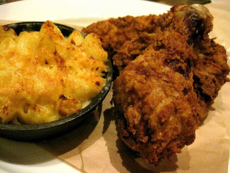 Fried Chicken and Mac and Cheese