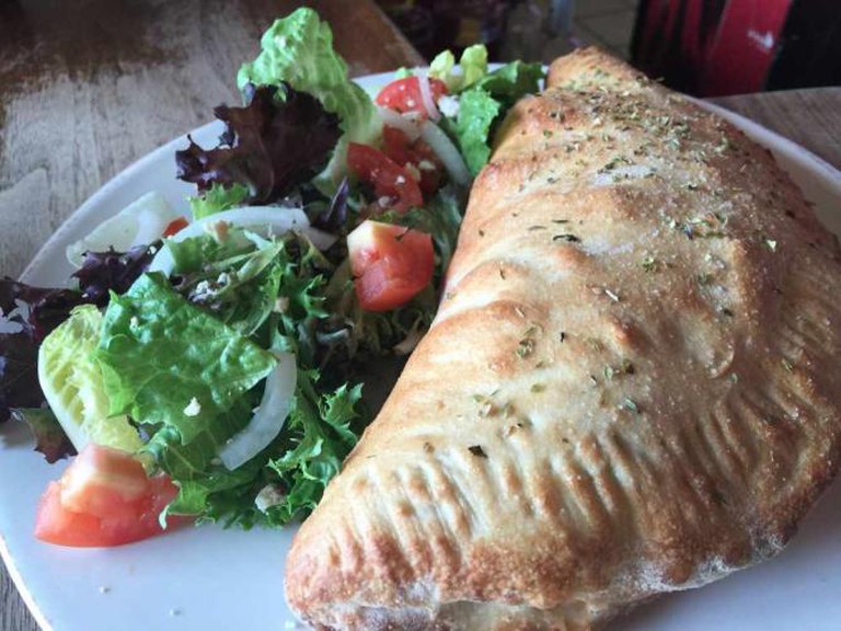 Can you handle a calzone from Dempsey's?