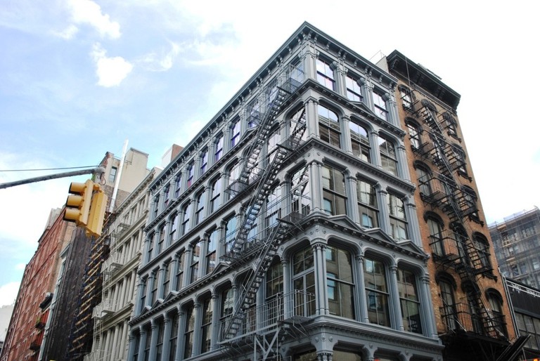 The Donald Judd House and Museum, 101 Spring Street, a five-story cast-iron building, designed in 1870.