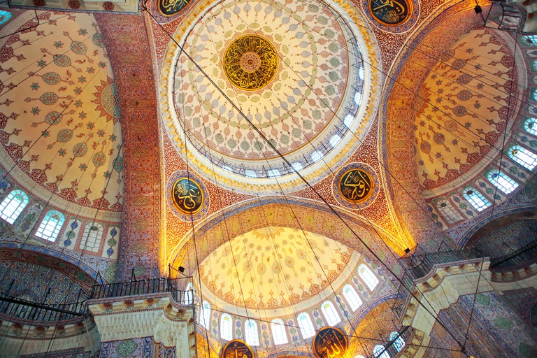 Interior of New Mosque or Yeni Cami (1665), Istanbul, Turkey