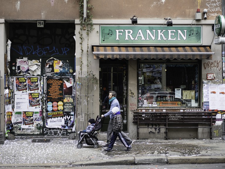 The uber-cool exterior of Franken Bar in Kreuzberg