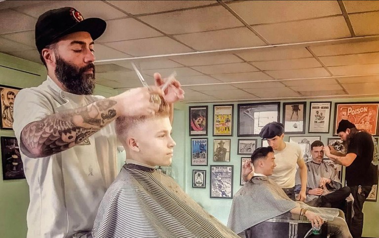 The Stepping Razor Barbershop specializes in classic cuts