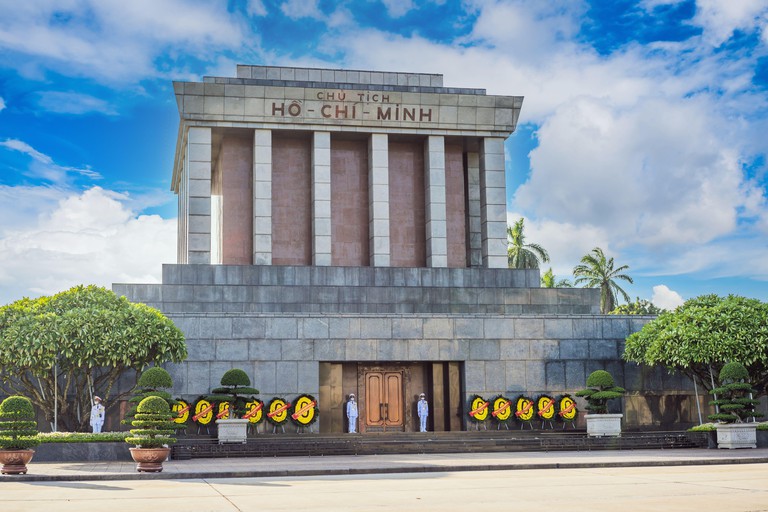 Ho Chi Minh mausoleum in Hanoi, Vietnam