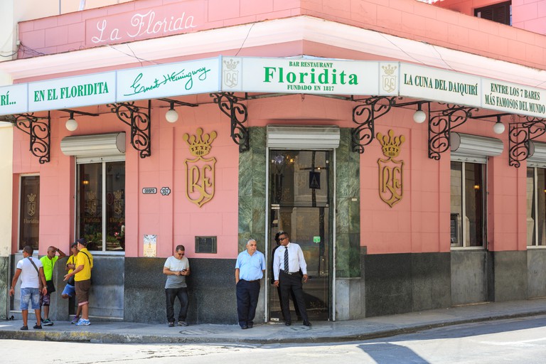 El Floridita, famous restaurant and cocktail bar frequented by Hemingway, Calle Obispo Habana Vieja, Havana, Cuba