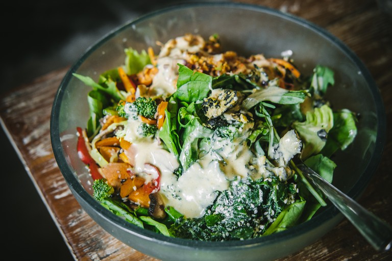 Vegan Buddha bowl salad