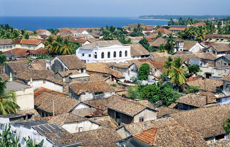 The old walled seaside town of Galle. Sri Lanka, South Coast