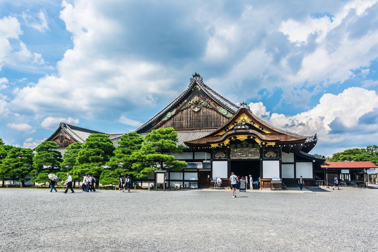 Kyoto,Japan, Asia - September 3, 2019 : View of the Nijo Castle