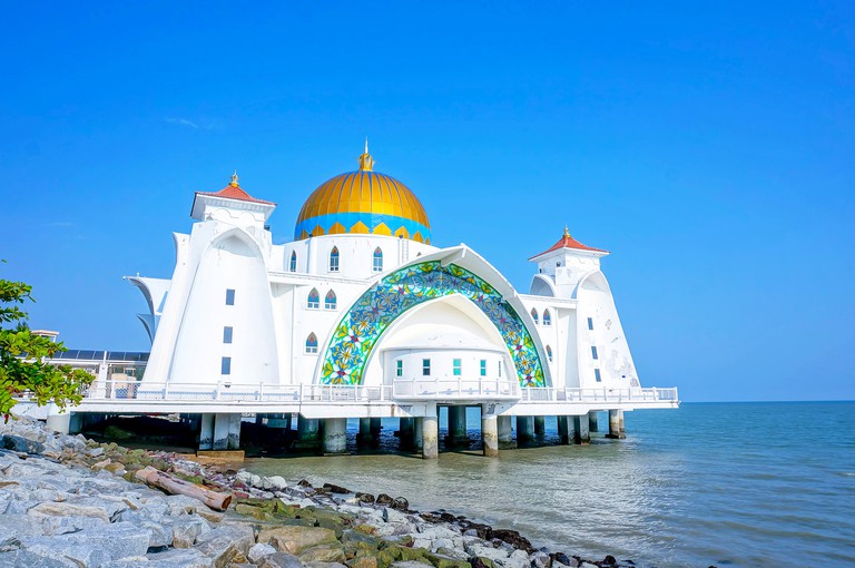 W88R6B Malacca Straits Mosque (Masjid Selat Melaka), Malacca, Malaysia