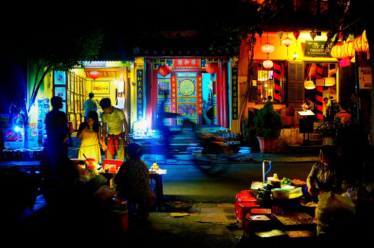 Nguyen Thai Hoc street at night, Hoi An, Vietnam