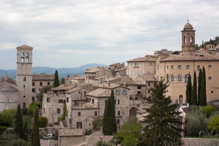 View of medieval assisi town